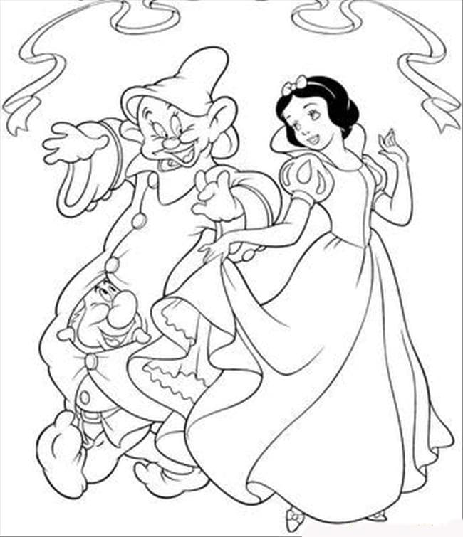 Раскраски принцессы Диснея. Раскраска 28