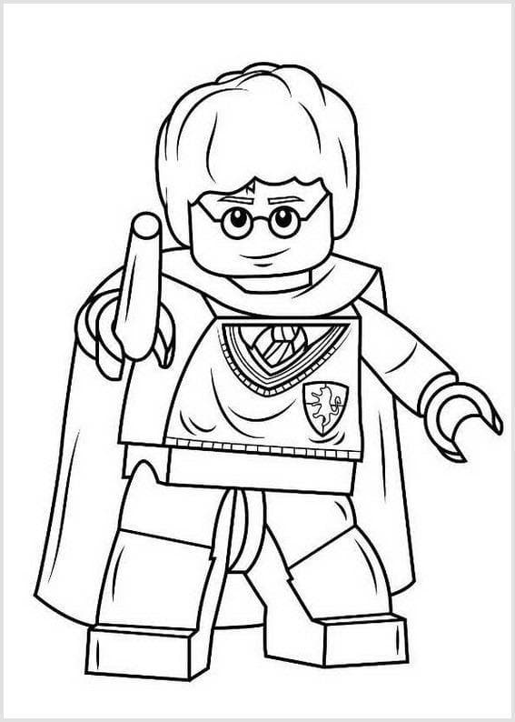 Раскраска Лего Гарри Поттер. Раскраска 7