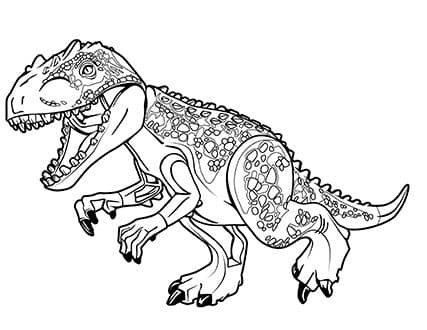 Раскраски Лего Динозавры. Раскраска 15