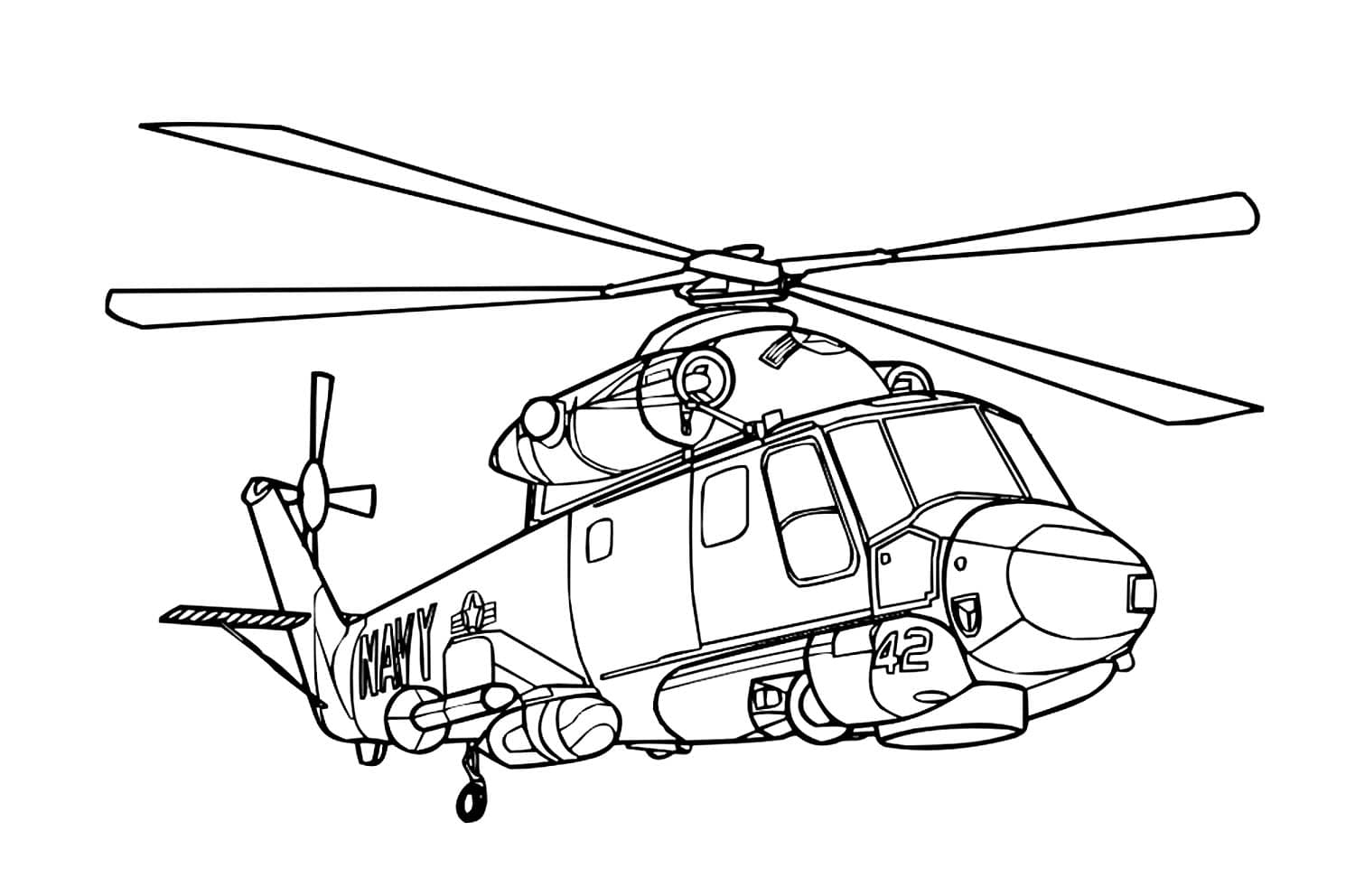 Раскраска Вертолет. Раскраска 9
