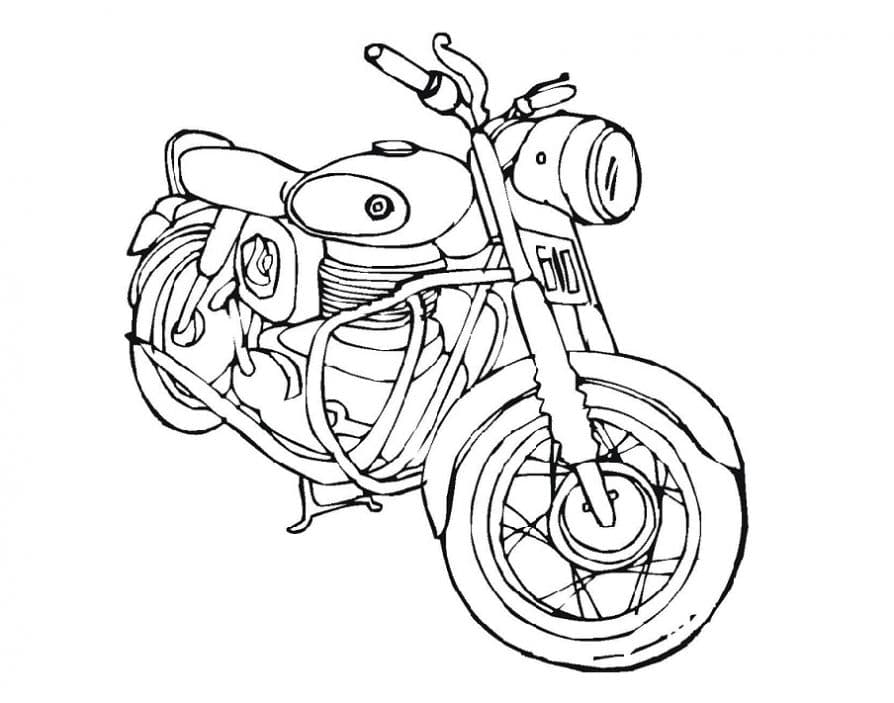 Раскраска Мотоцикл. Раскраска 2