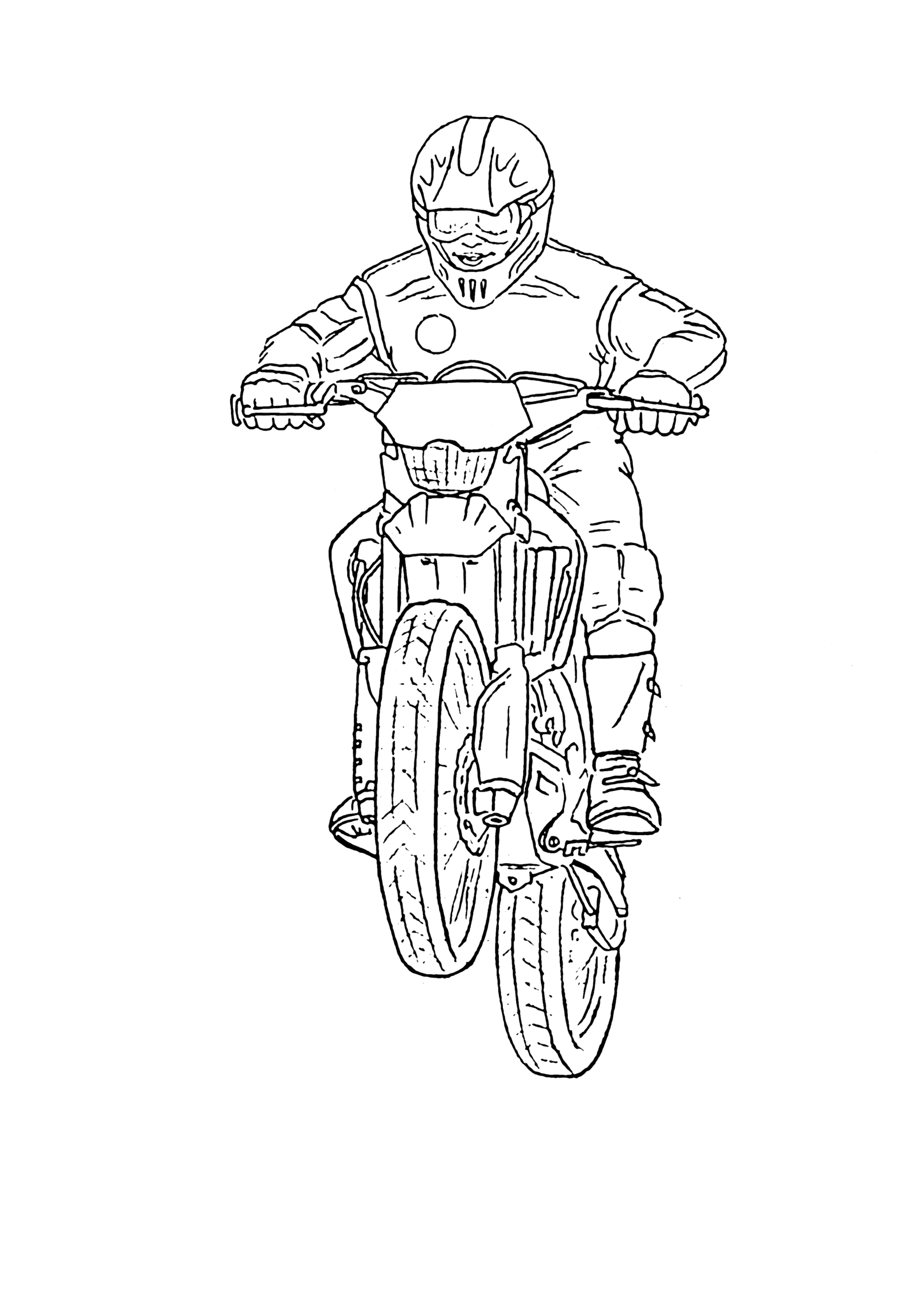 Раскраска Мотоцикл. Раскраска 16