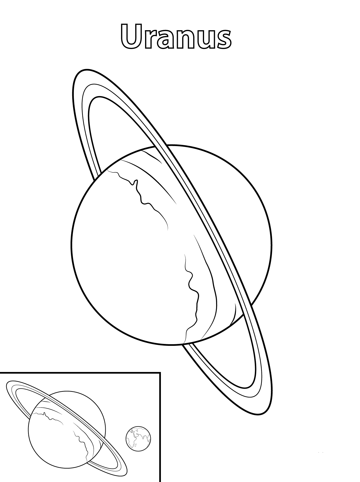 Раскраска Солнечная система. Раскраска 16