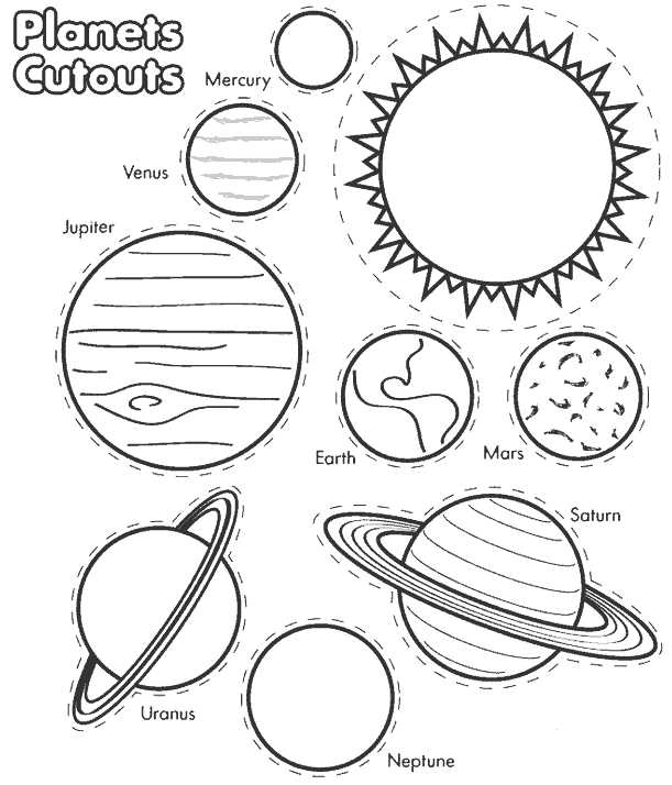 Раскраска Солнечная система. Раскраска 17