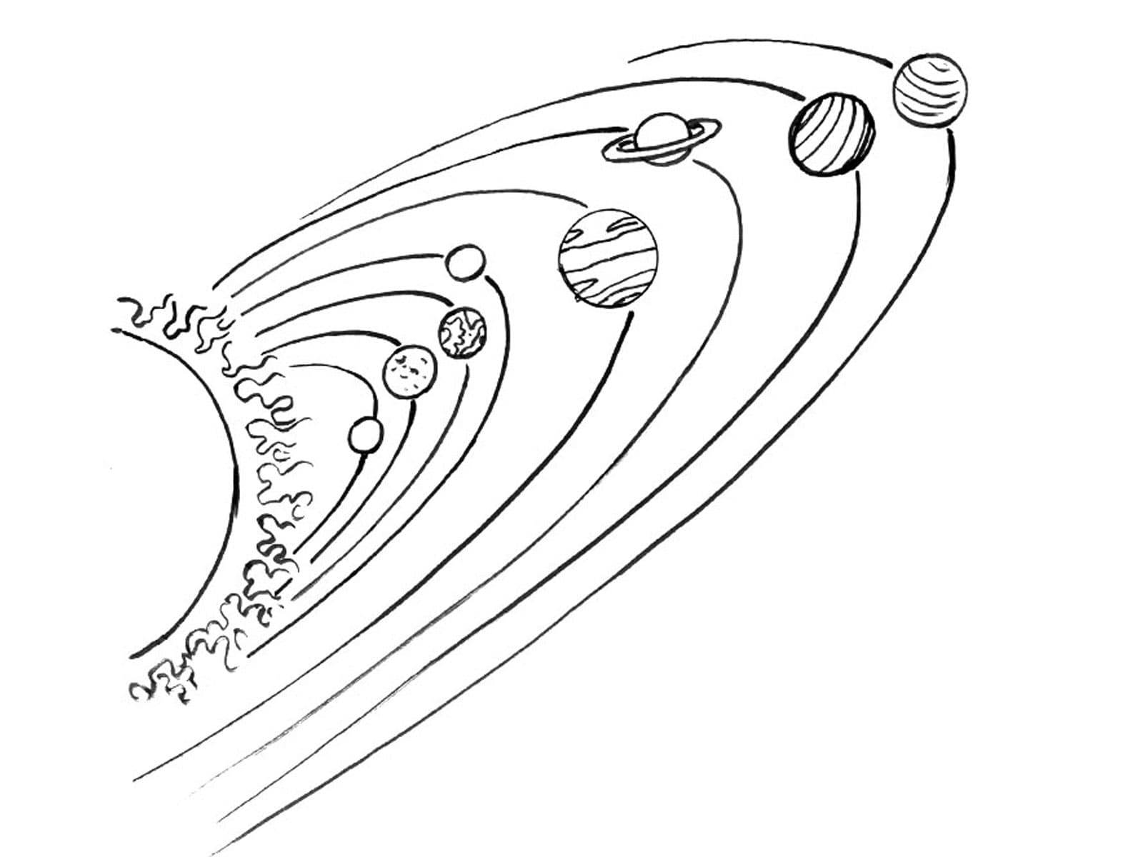 Раскраска Солнечная система. Раскраска 21