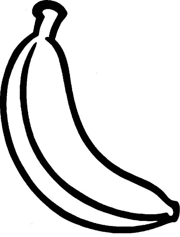 Раскраска Банан. Раскраска 6