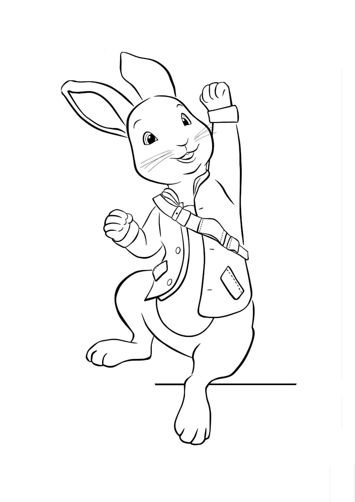 Раскраска Кролик Питер. Раскраска 8