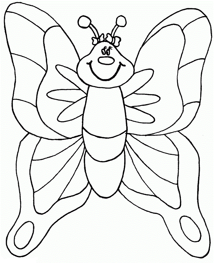 Раскраска Бабочки. Раскраска 26