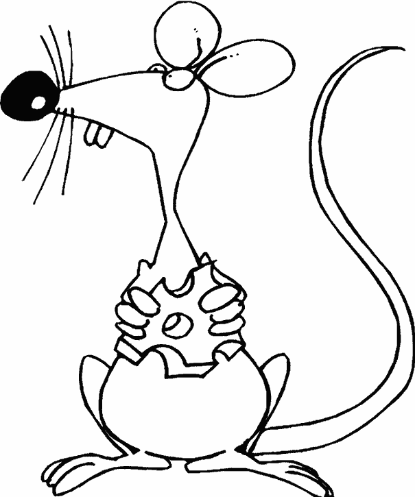 Раскраска Мышка. Раскраска 24