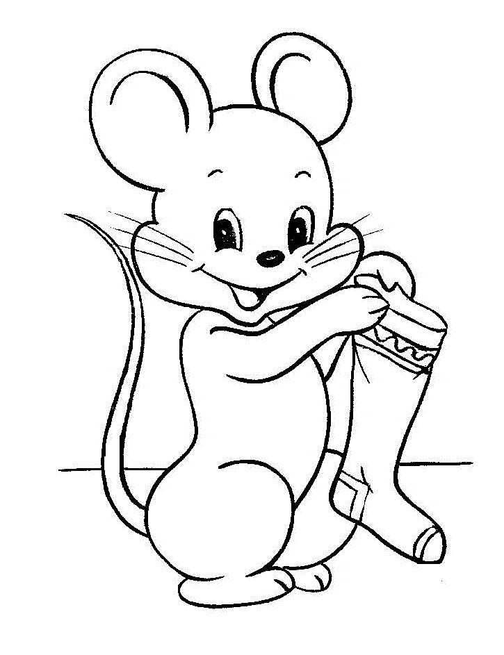 Раскраска Мышка. Раскраска 28
