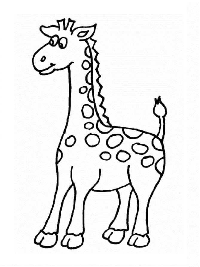 Раскраска Жираф. Раскраска 18