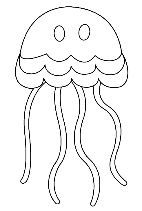 Раскраска Медуза. Раскраска 12