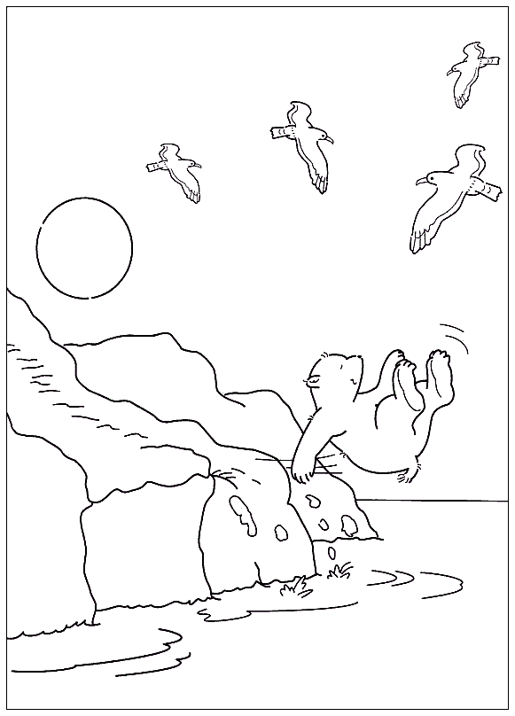 Раскраска Море. Раскраска 12